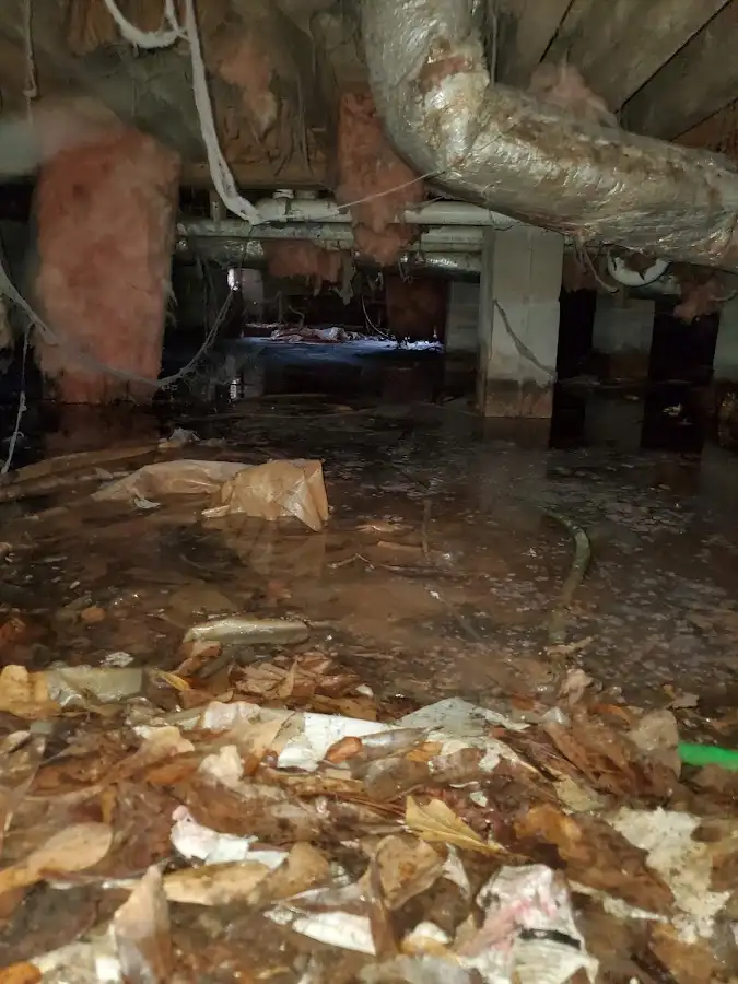 Crawl space flood assessment for Commercial Water Damage Restoration in Peekskill